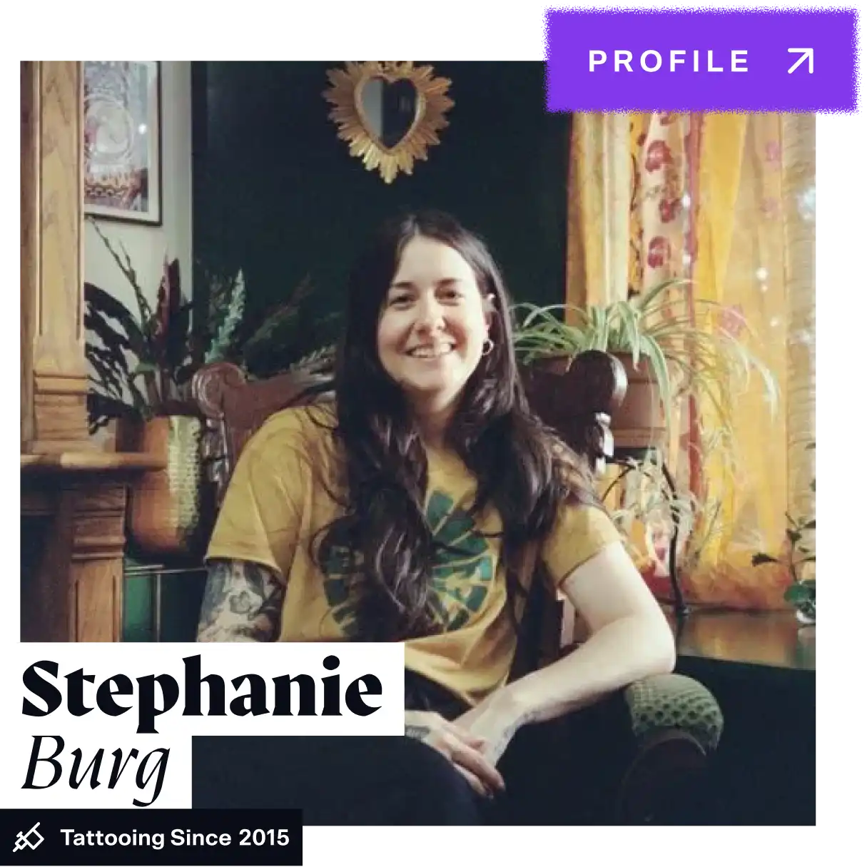 Stephanie Burg - Tattoo Artist on CO:CREATE - plantmom.tattoo - @plantmom.tattoo