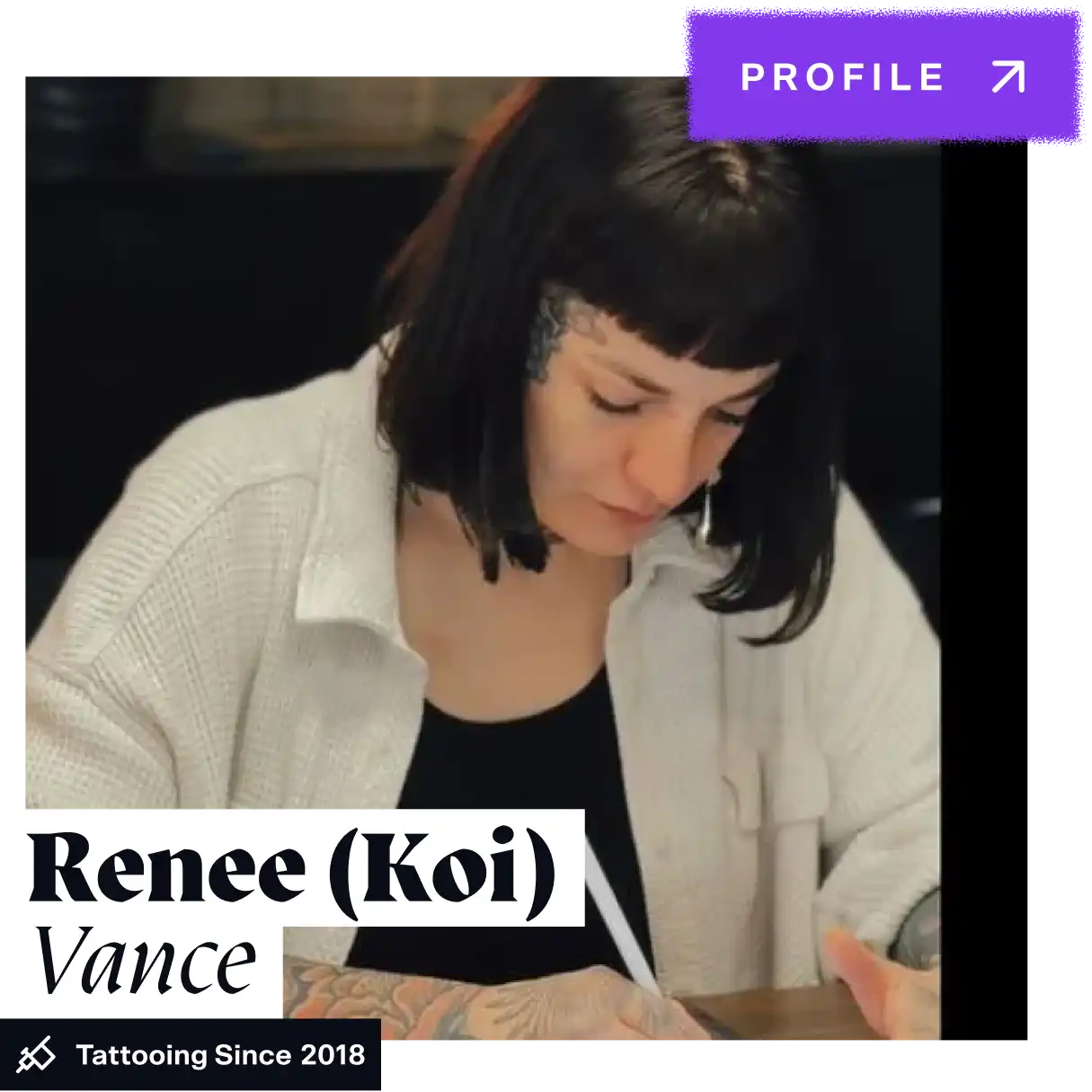 Renee (Koi) Vance - Tattoo Artist on CO:CREATE - fortytwojudges - @fortytwojudges